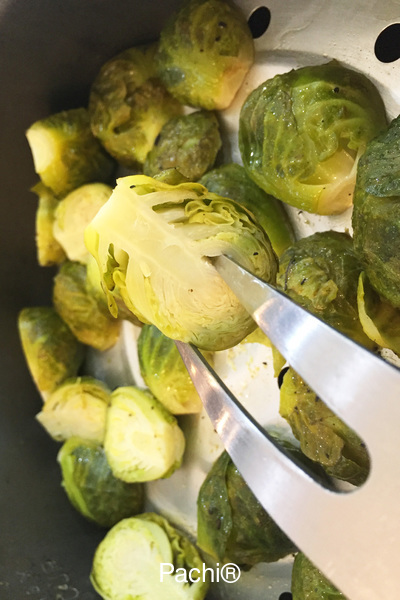 Purple Brussels sprouts
