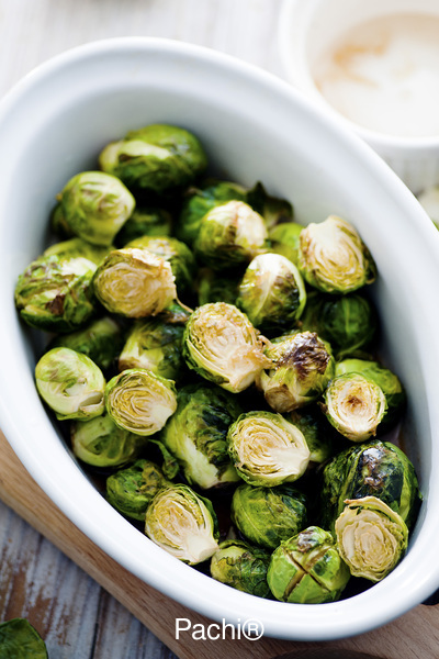 Purple Brussels sprouts
